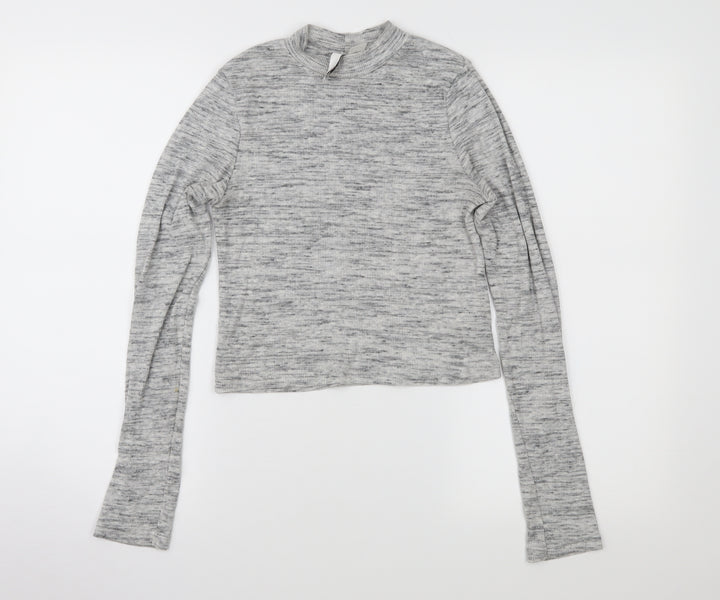 H&M Womens Grey   Pullover Jumper Size S
