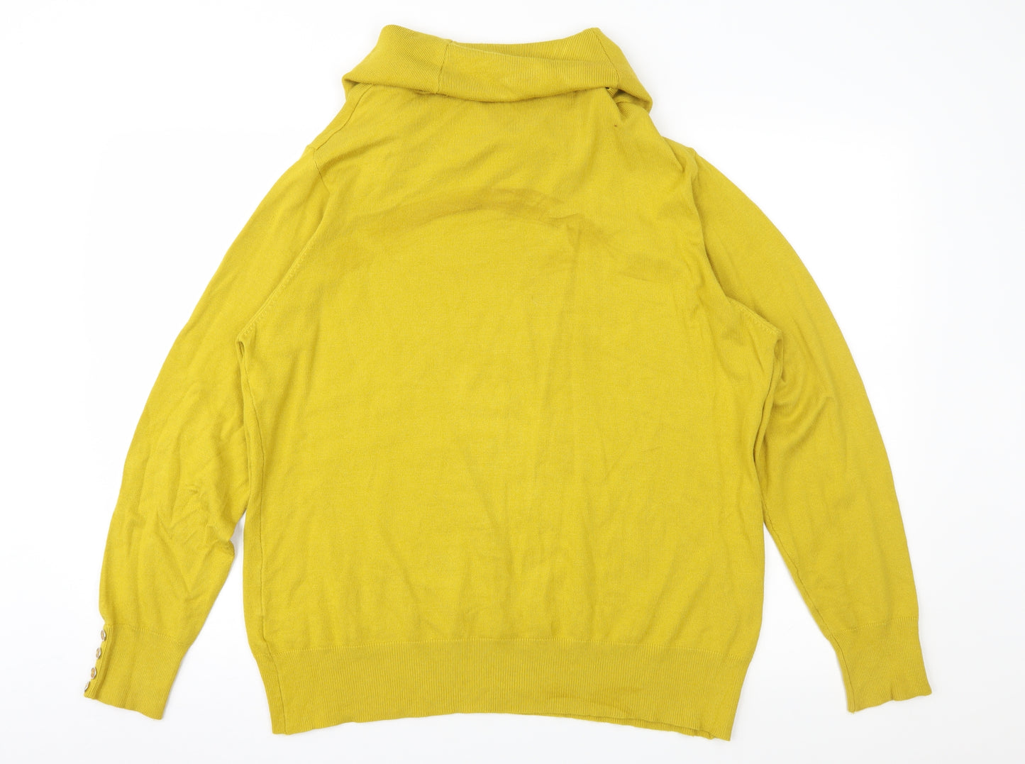 Klass Womens Yellow   Pullover Jumper Size 2XL