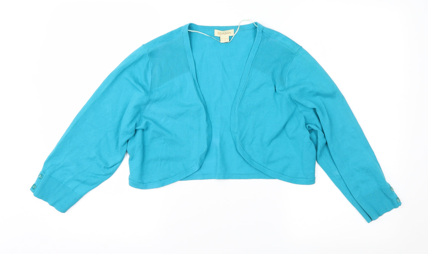 Monsoon Womens Blue   Shrug Jumper Size 18