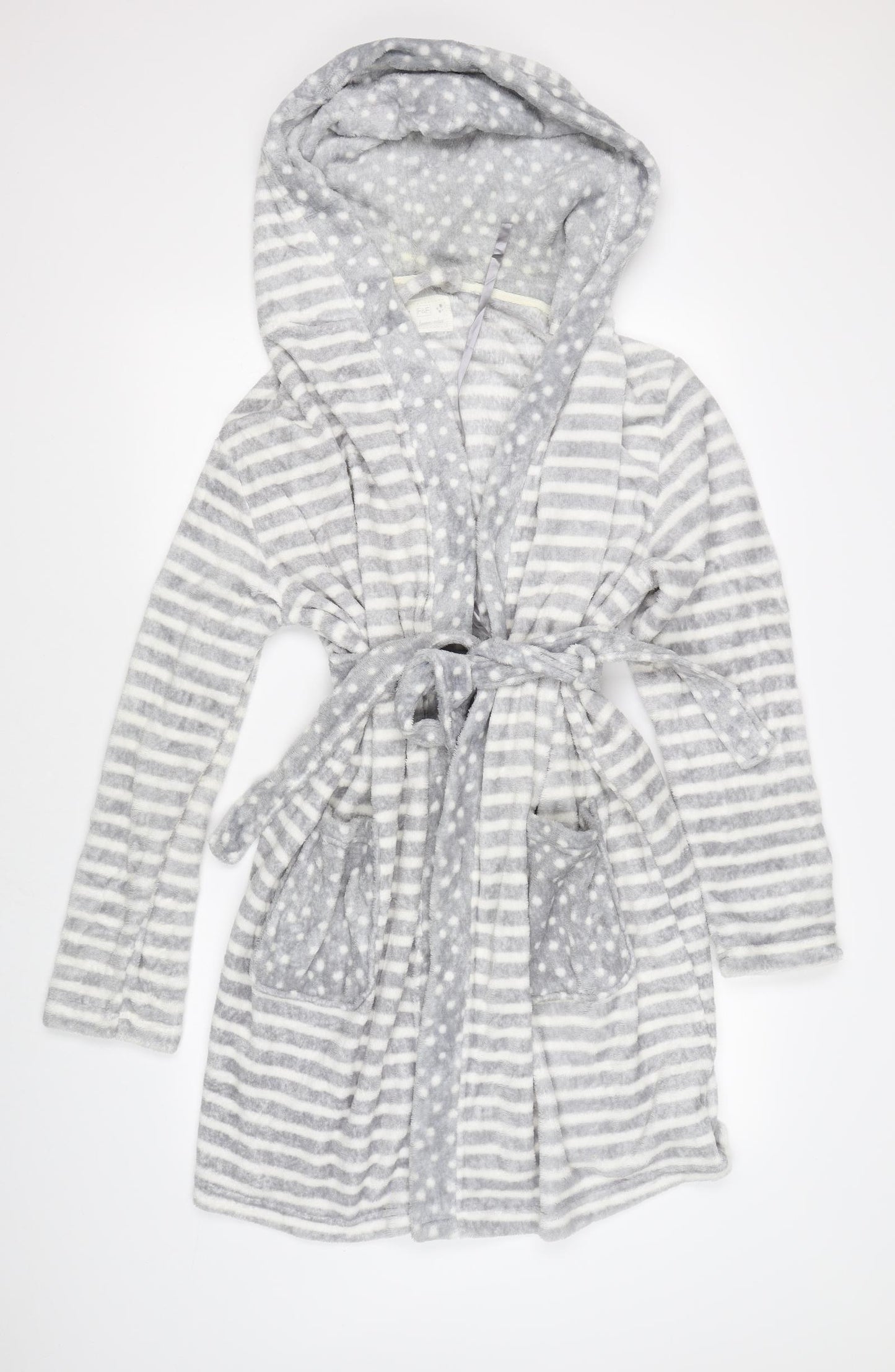 F&F Womens White Striped   Gown Size M