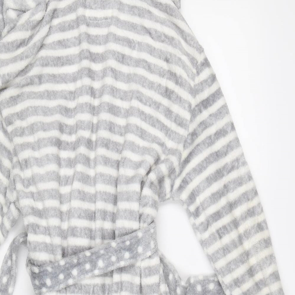 F&F Womens White Striped   Gown Size M