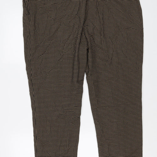 Marks and Spencer Womens Multicoloured Check  Rain Trousers Trousers Size 18 L27 in