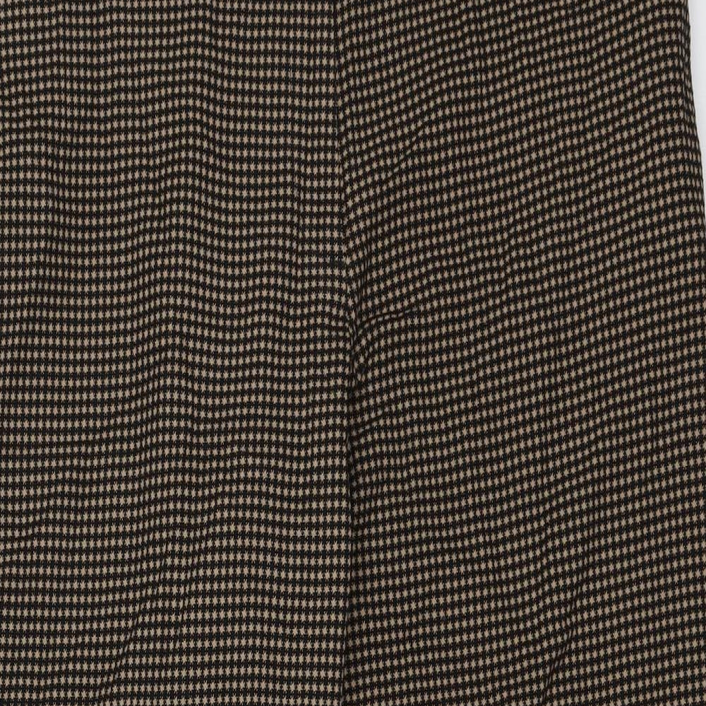 Marks and Spencer Womens Multicoloured Check  Rain Trousers Trousers Size 18 L27 in