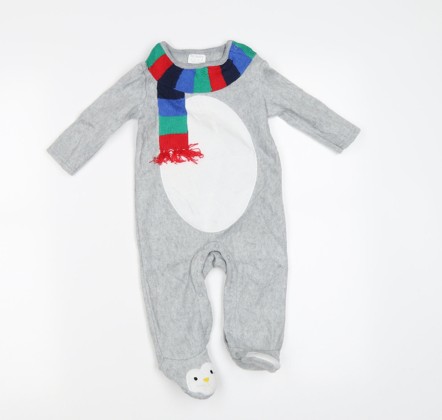F&F Baby Grey   Babygrow One-Piece Size 3-6 Months