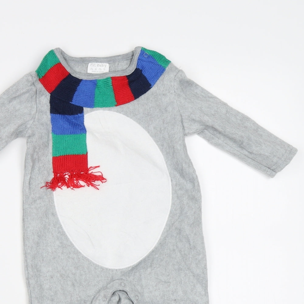 F&F Baby Grey   Babygrow One-Piece Size 3-6 Months
