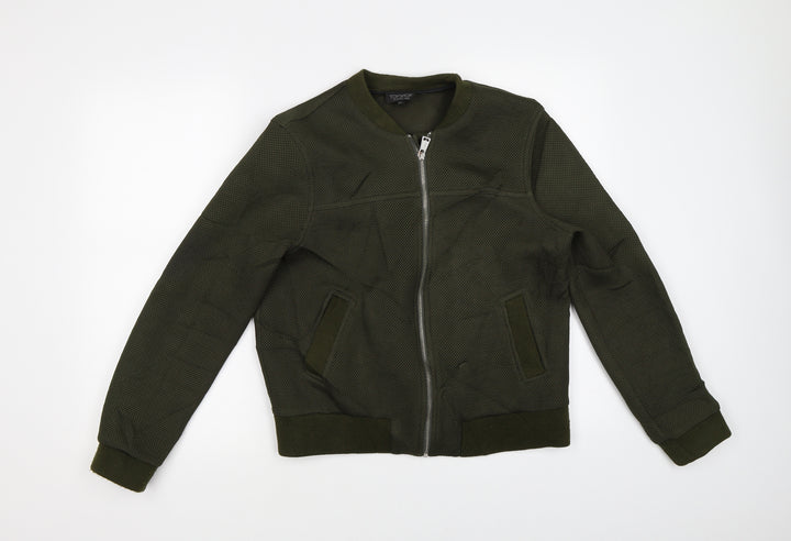 Topshop Womens Green Jacket Size 10