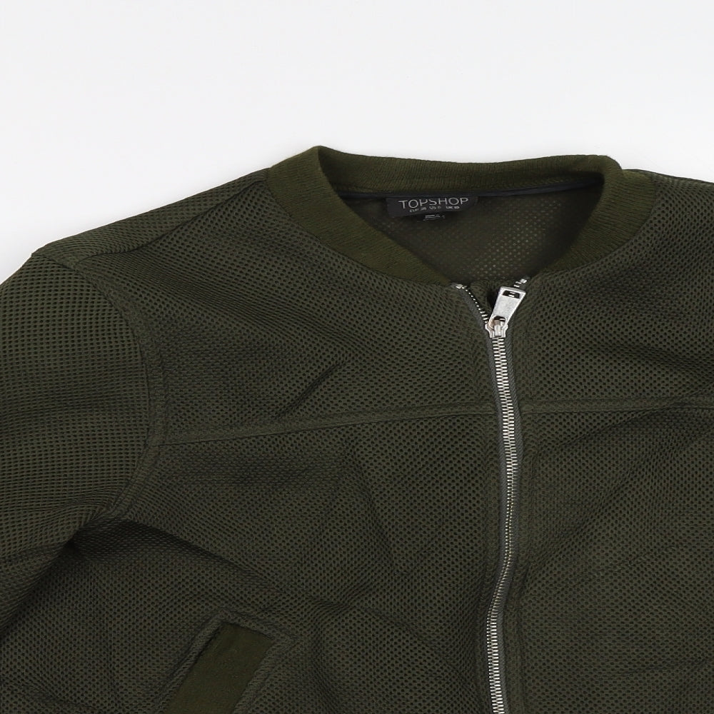 Topshop Womens Green   Jacket  Size 10