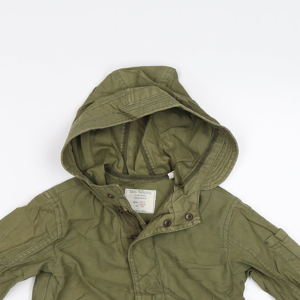 Zara Boys Green   Jacket  Size 2-3 Years