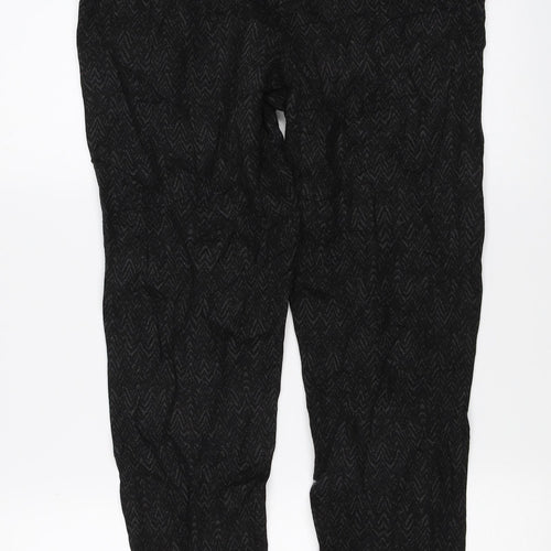 Marks and Spencer` Womens Black Geometric  Carrot Leggings Size 14 L29 in