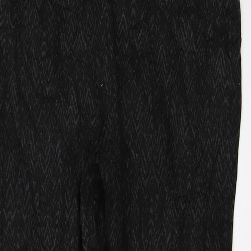 Marks and Spencer` Womens Black Geometric  Carrot Leggings Size 14 L29 in
