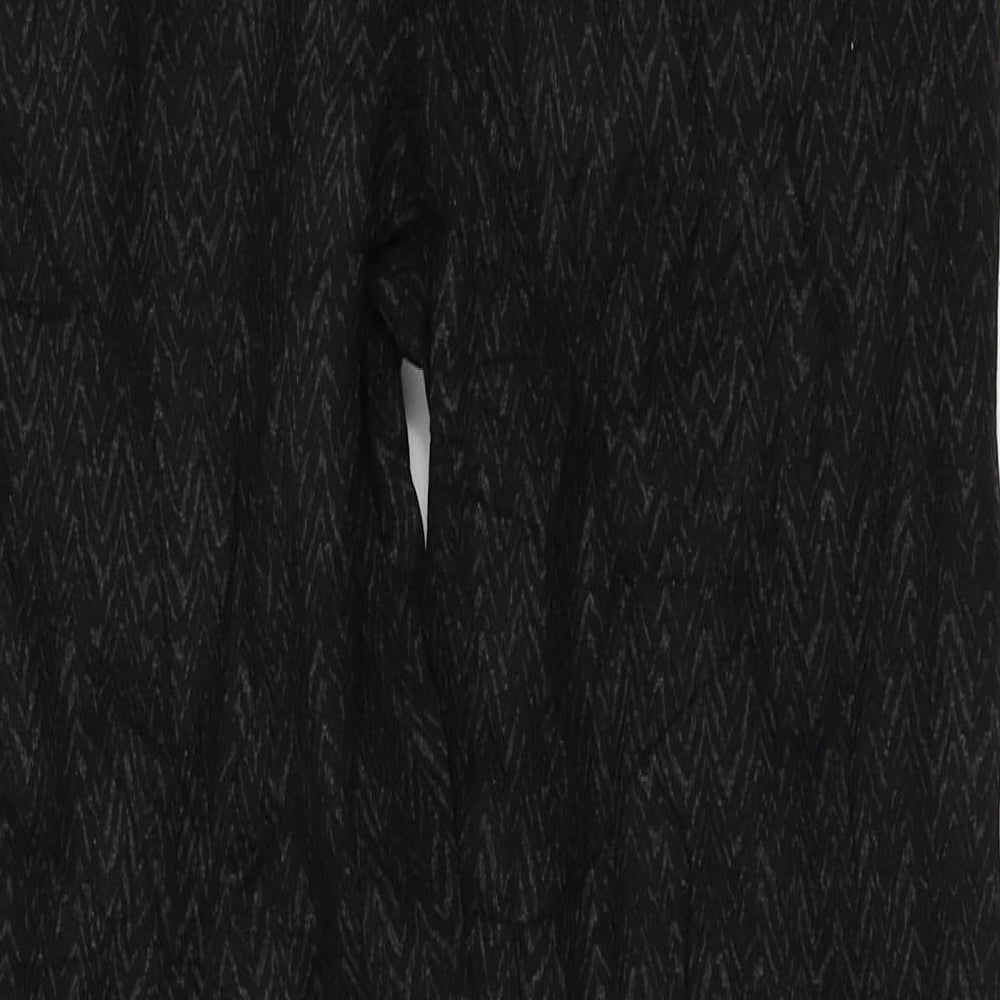 Marks and Spencer` Womens Black Geometric  Carrot Leggings Size 14 L29 in