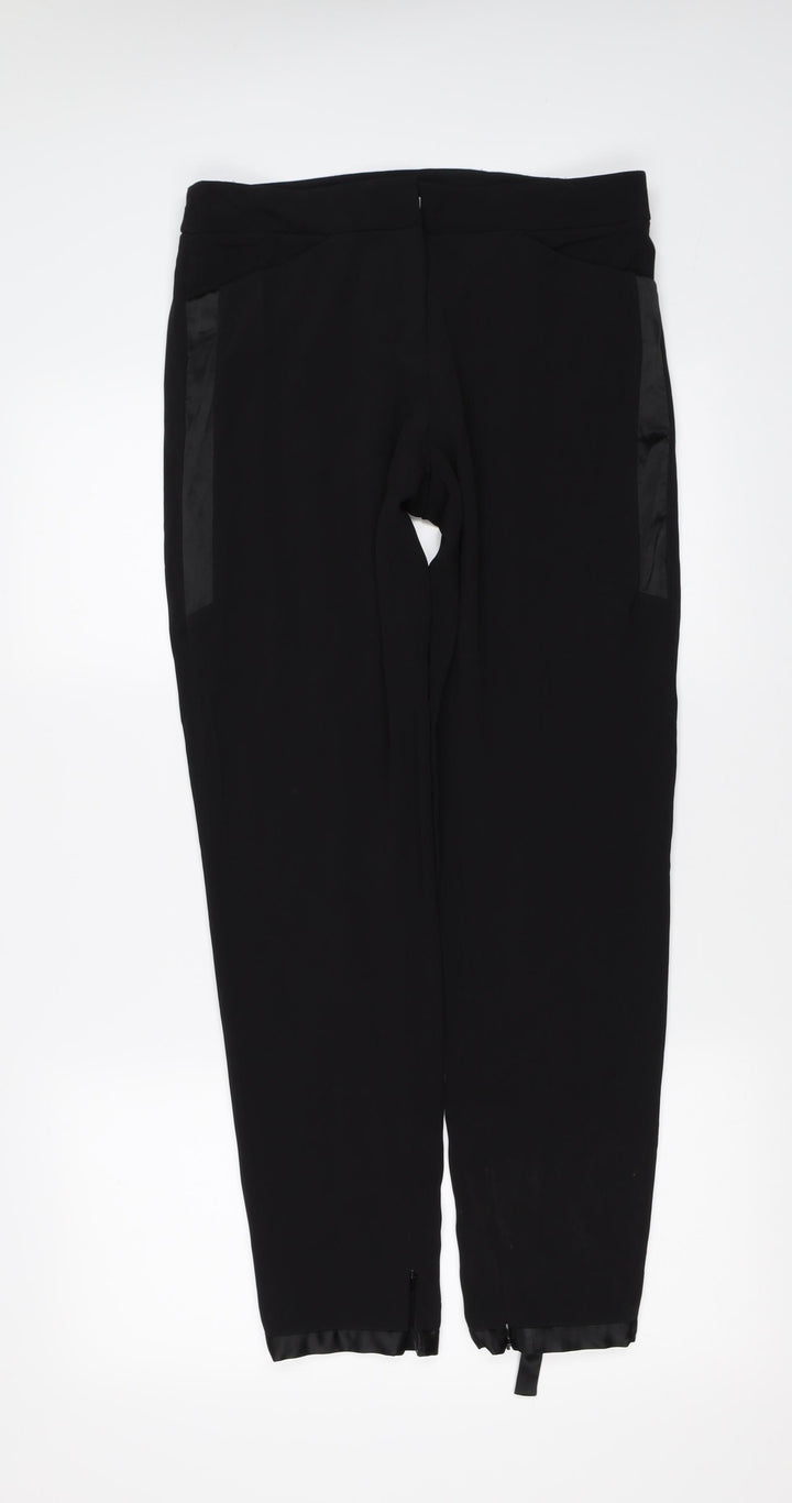 Halston Womens Black   Trousers  Size 6 L29 in - leg detail