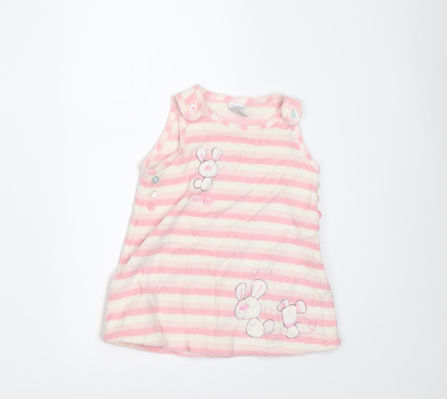 NEXT Girls Pink Striped  A-Line  Size 0-3 Months