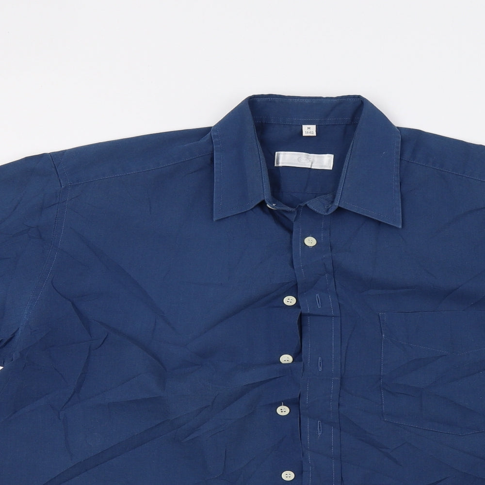 C&A Mens Blue    Button-Up Size M