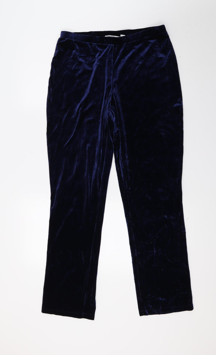 Susan Graver Womens Blue   Trousers  Size S L29 in
