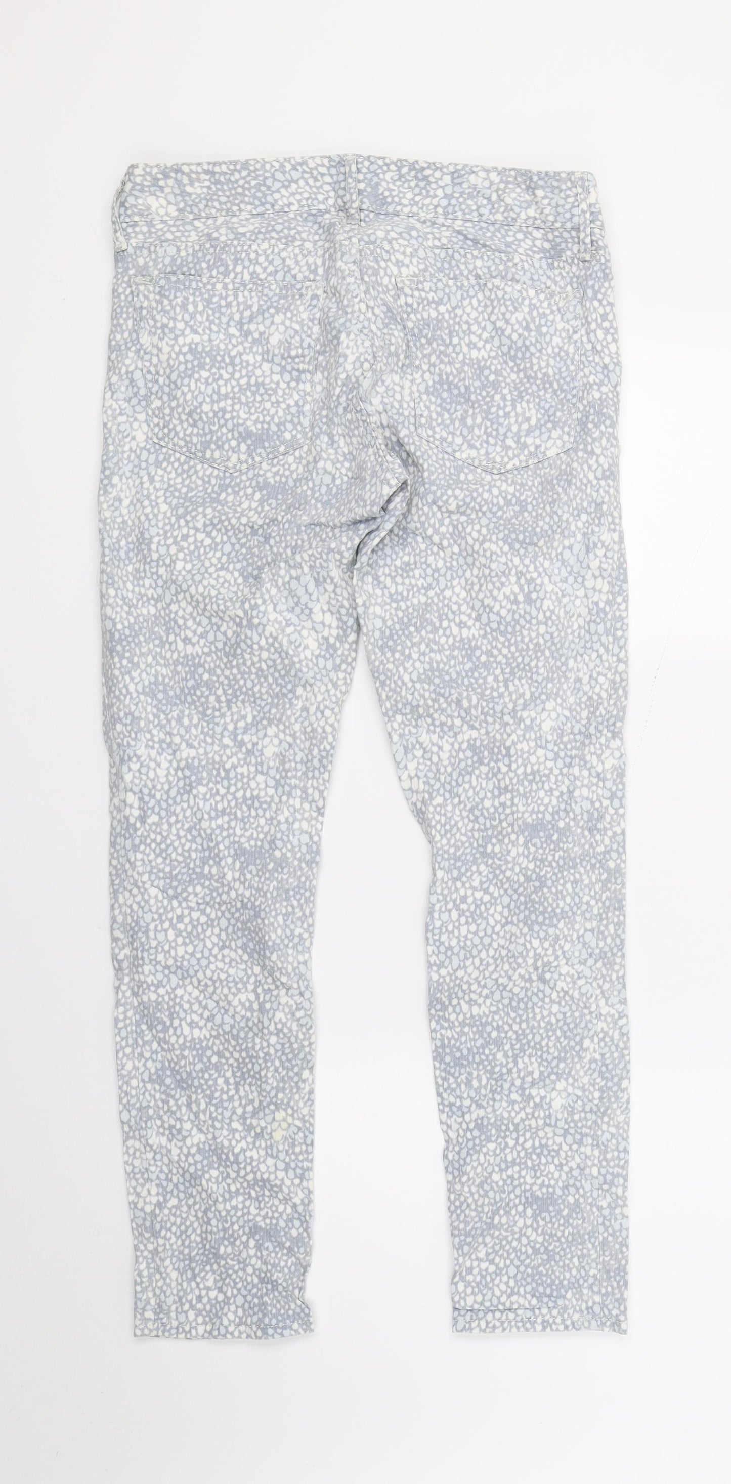 Gap Womens Grey Animal Print  Skinny Jeans Size 26 L25 in