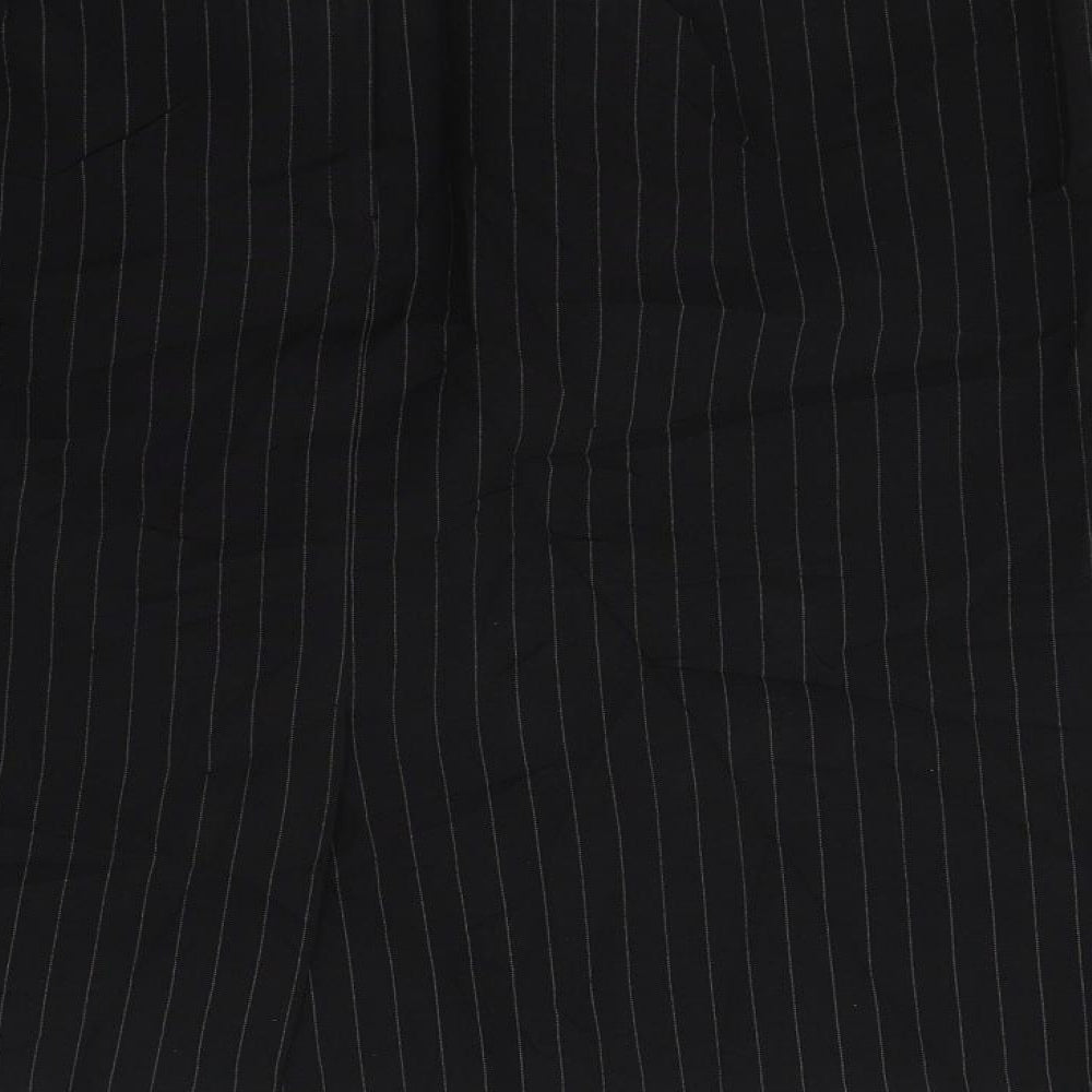 Dorothy Perkins Womens Black Striped  A-Line Skirt Size 14
