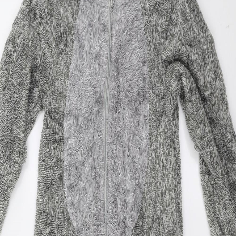 John Lewis Boys Grey Batik Fleece  Bodysuit Size 7 Years  - Monster
