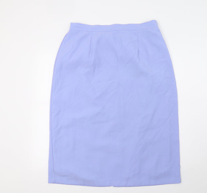 I.D Collection Womens Blue   A-Line Skirt Size 18