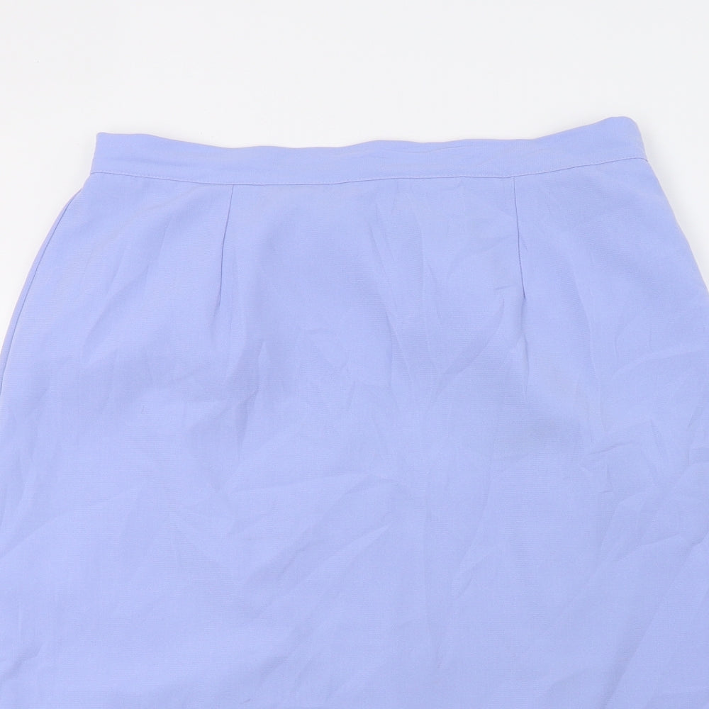I.D Collection Womens Blue   A-Line Skirt Size 18