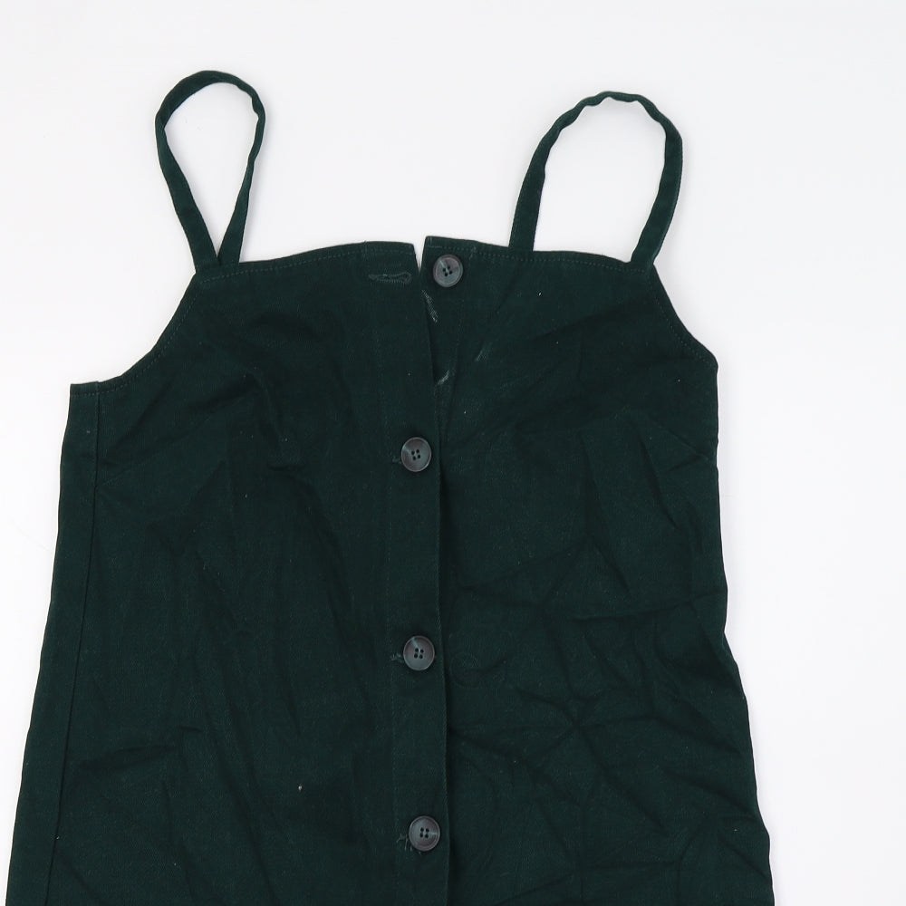 ASOS Womens Green   Pinafore/Dungaree Dress  Size 10
