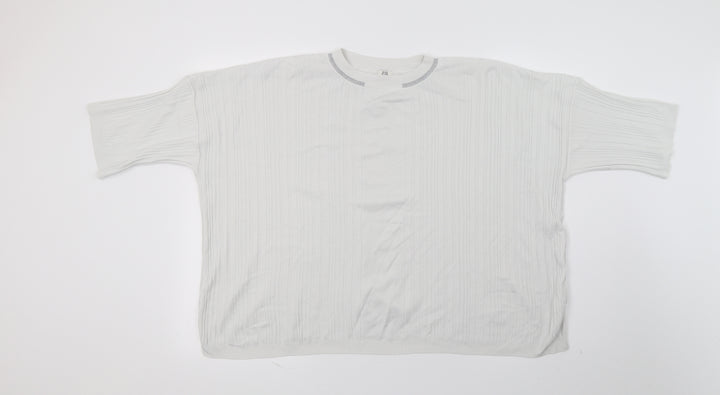 River Island Womens White  Knit Pullover Jumper Size 10