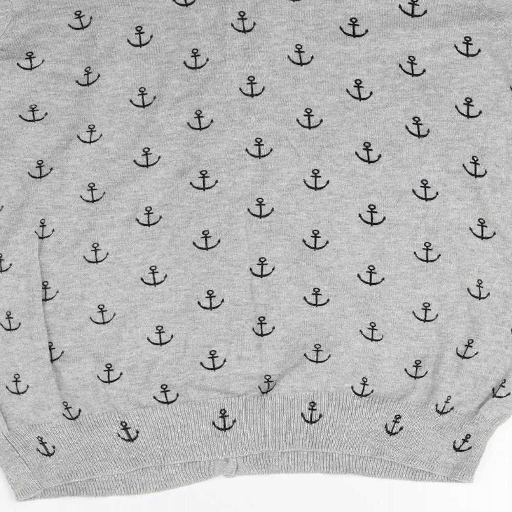 Primark Womens Grey   Cardigan Jumper Size 8  - Ancor