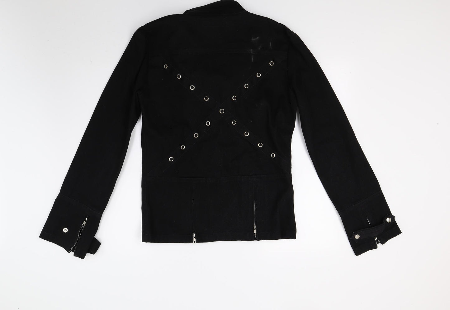 Criminal Damage Womens Black   Jacket Coat Size L