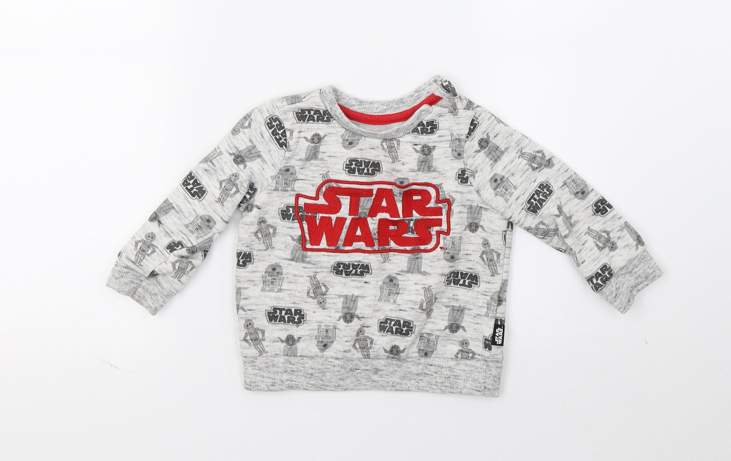 F&F Boys Grey   Pullover Sweatshirt Size 2 Years  - Starwars