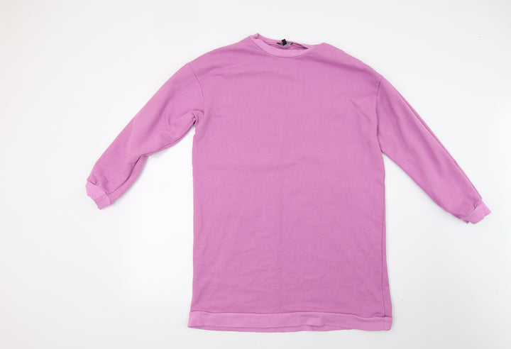Boohoo Womens Purple Pullover Sweatshirt Size 10