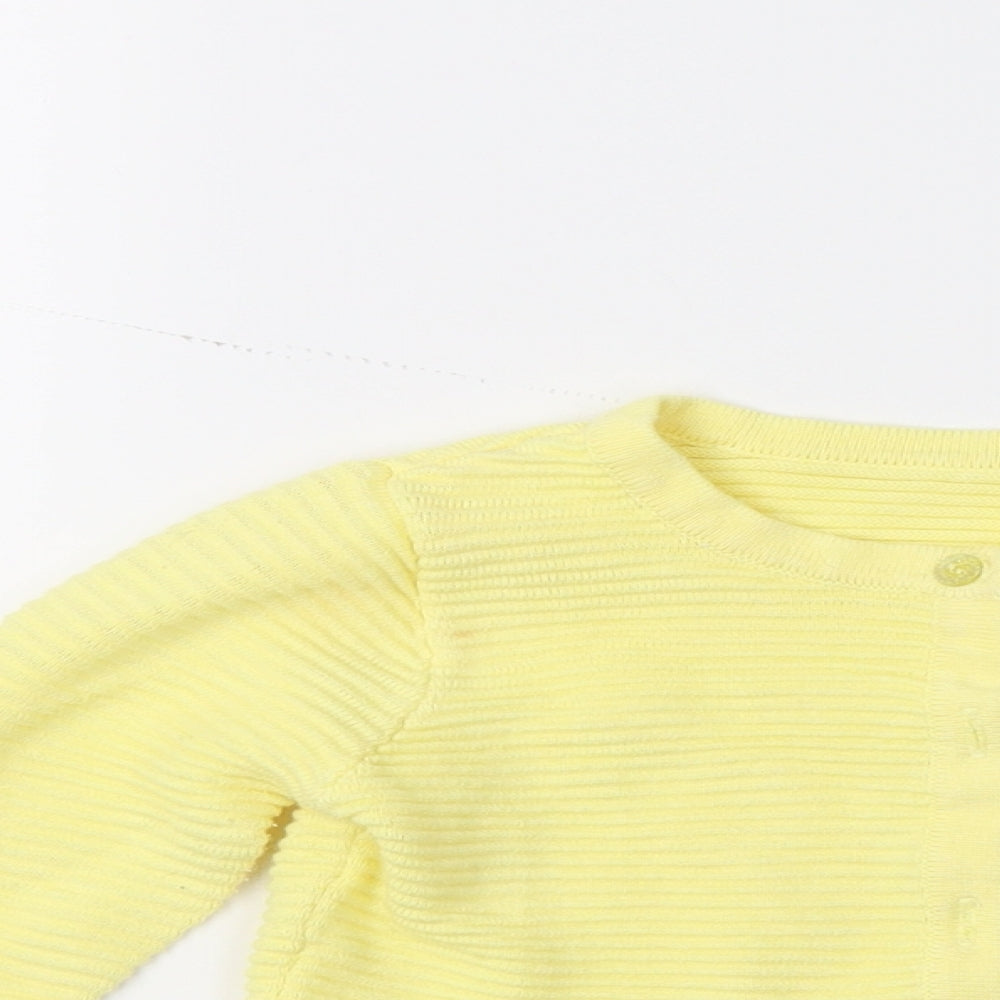 Nutmeg Girls Yellow   Cardigan Jumper Size 2-3 Years