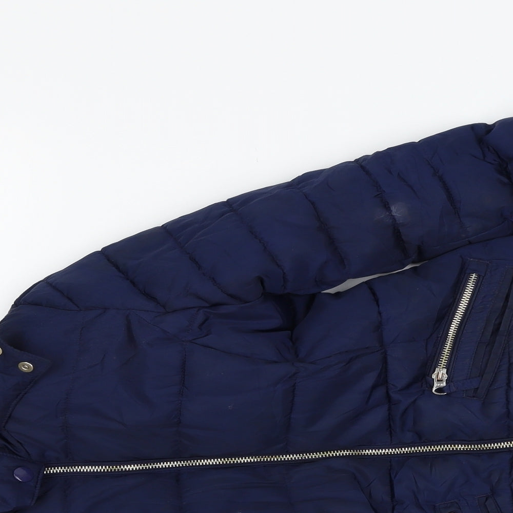 Superior Girls Blue   Puffer Jacket Jacket Size 9-10 Years