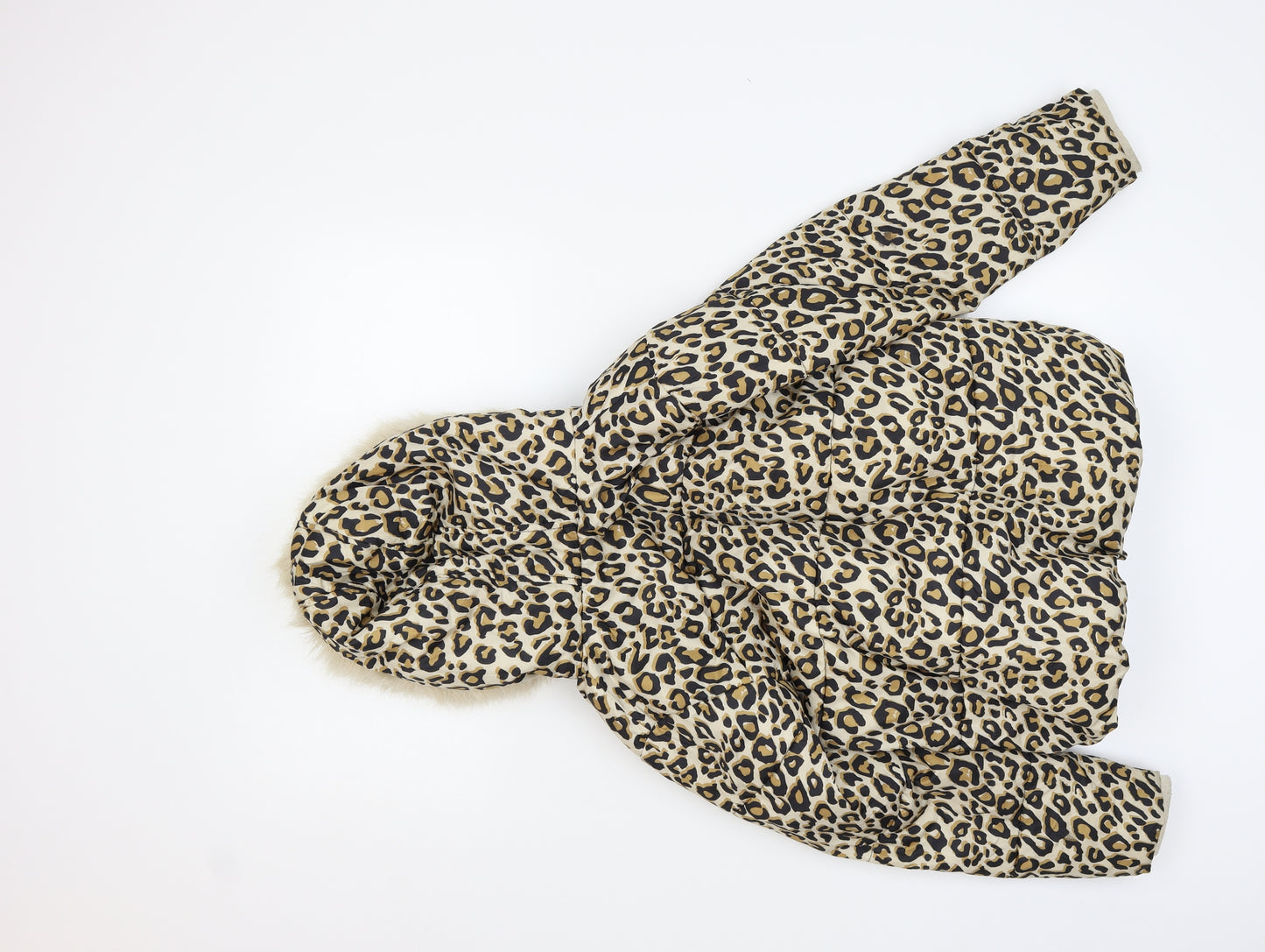 George Girls Multicoloured Animal Print  Puffer Jacket Jacket Size 8-9 Years