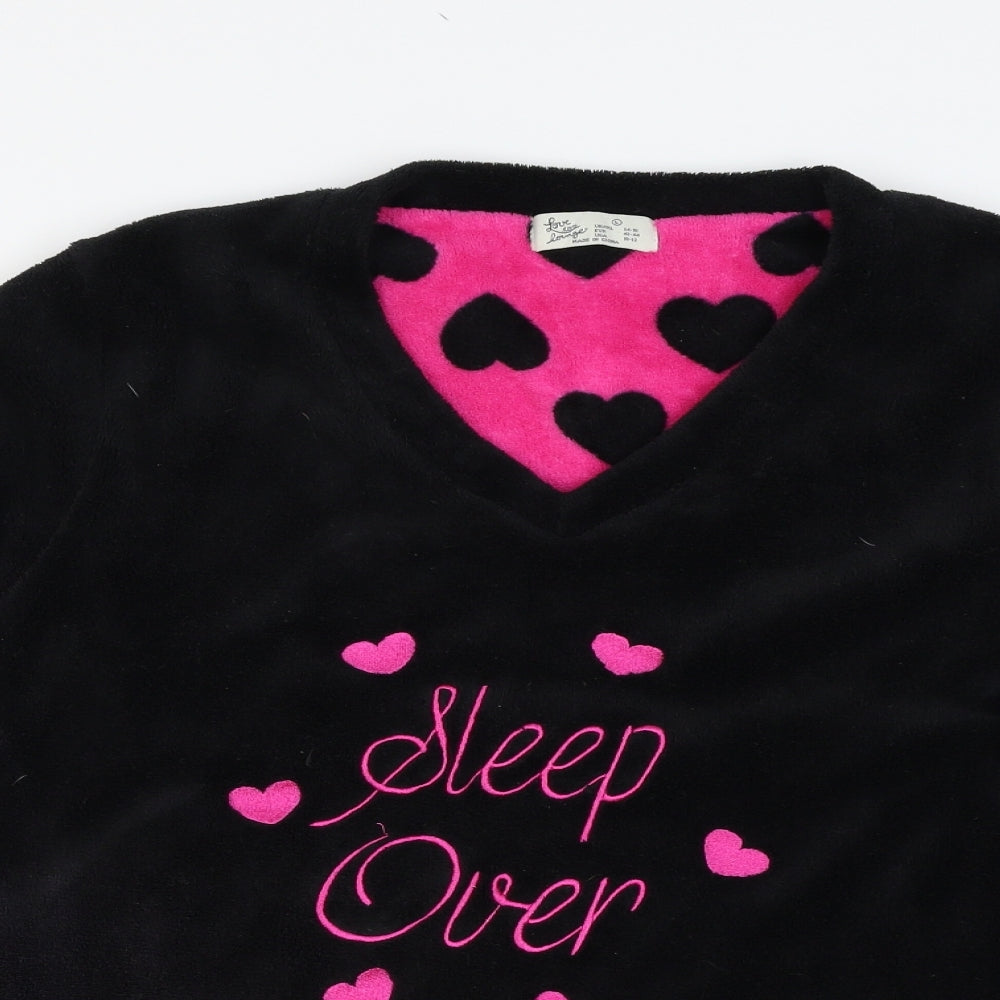Love to Lounge Womens Black   Top Pyjama Top Size L