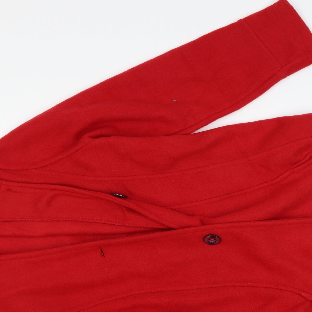Preworn Womens Red   Overcoat Coat Size 20