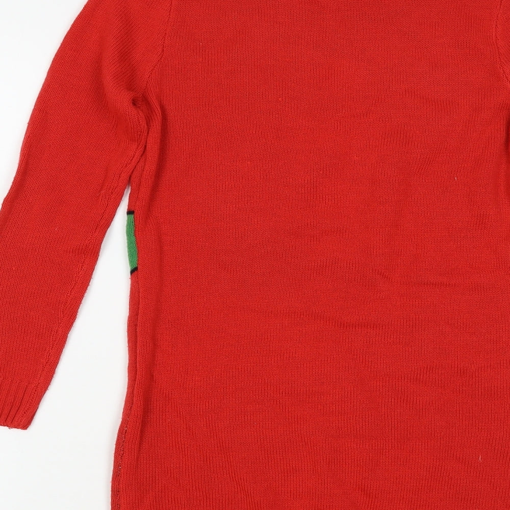 The Christmas Workshop Womens Red   Jumper Dress  Size 12