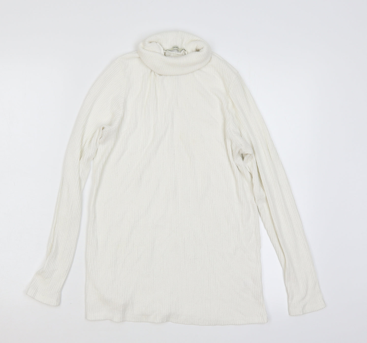 George Womens White   Pullover Jumper Size 14
