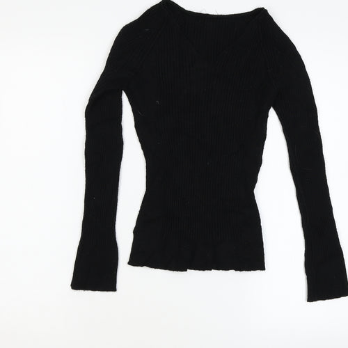 Preworn Womens Black   Pullover Jumper Size S