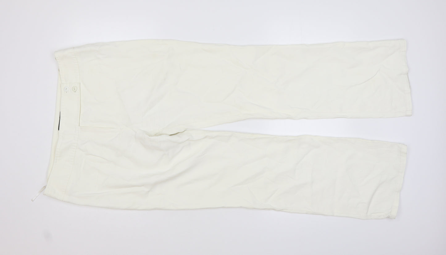 Coast Womens White   Dress Pants Trousers Size 16 L30 in