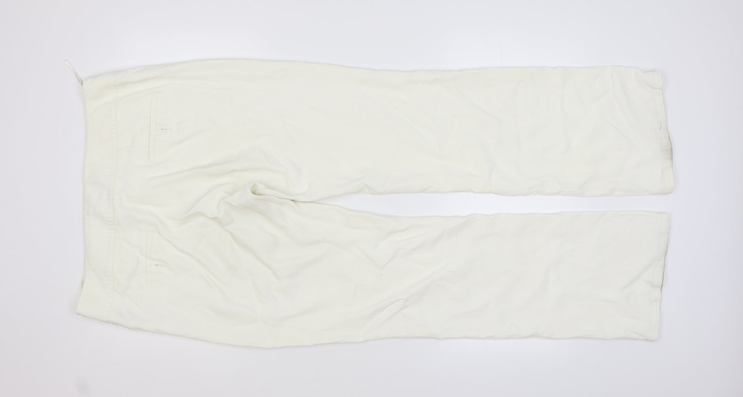Coast Womens White   Dress Pants Trousers Size 16 L30 in