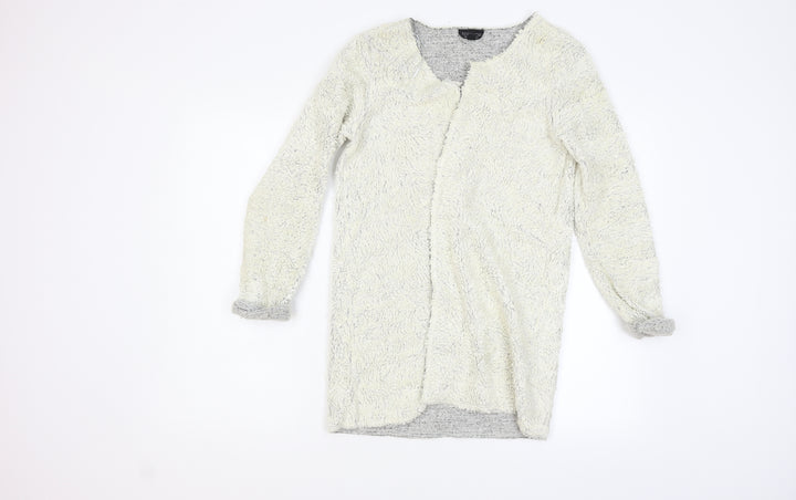Topshop Womens White Cardigan Jumper Size 6
