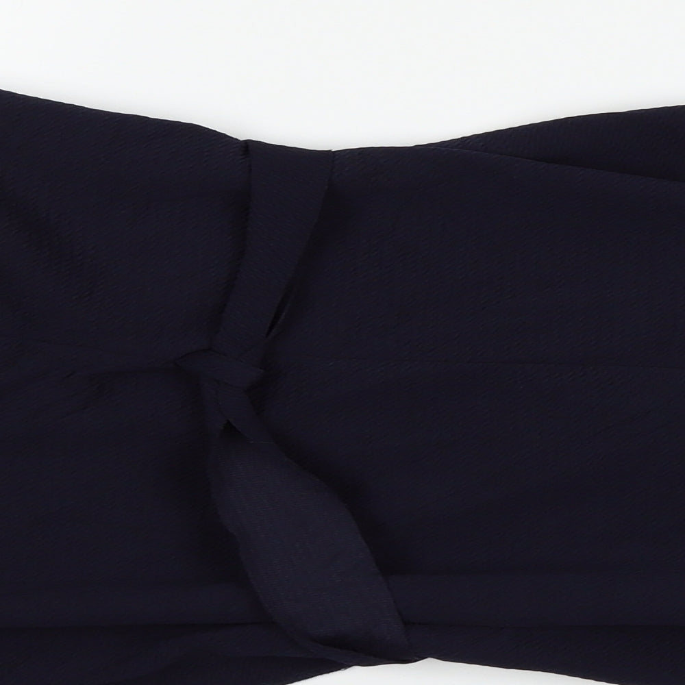 Miss Sassy Womens Blue   Wrap Dress  Size M