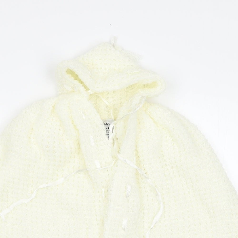 Sarah Louise Girls White   Cape Jumper Size 2-3 Years