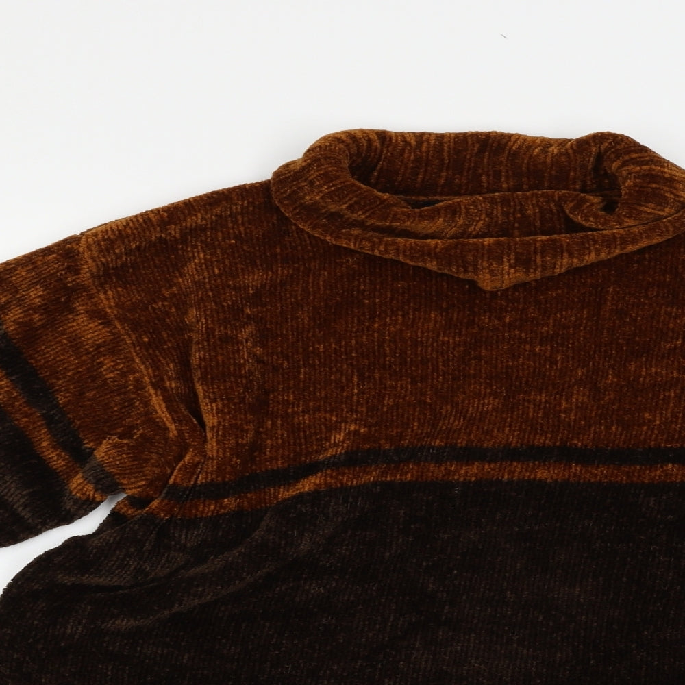 Blueberry Hill Womens Brown   Pullover Jumper Size L
