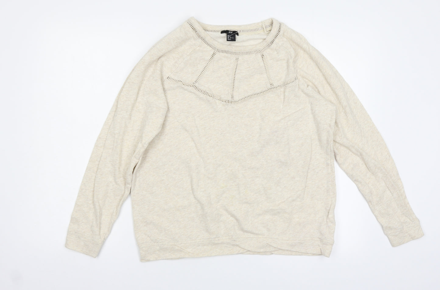 H&M Womens Beige   Pullover Jumper Size L