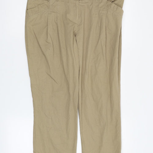 Select Womens Beige   Chino Trousers Size 14 L26 in