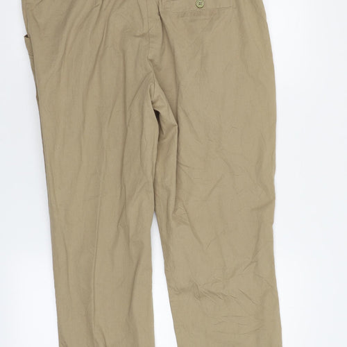 Select Womens Beige   Chino Trousers Size 14 L26 in