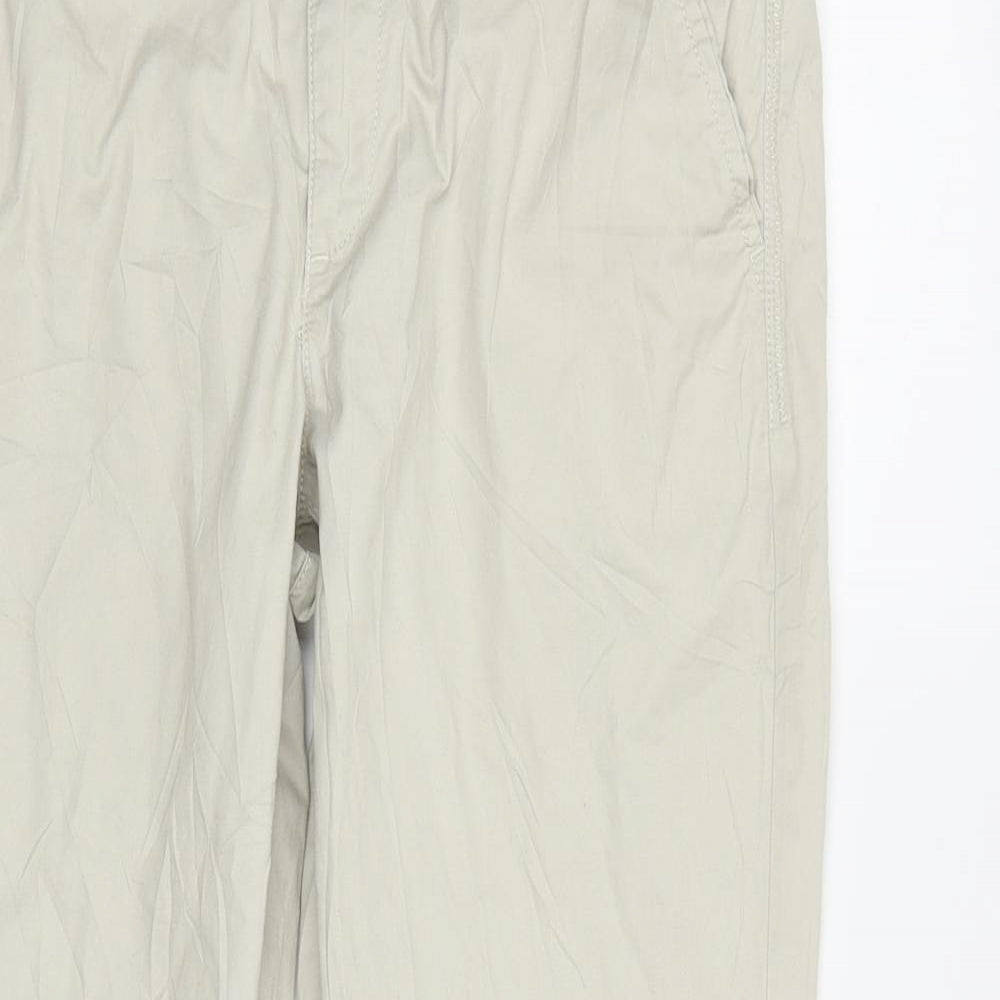 Indigo Collection Womens Beige   Chino Trousers Size 10 L24 in