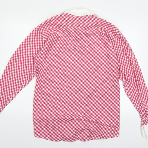 Outrage Mens Red Check   Button-Up Size M