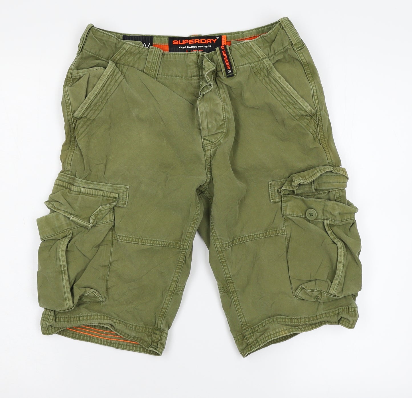 Superdry Mens Green   Cargo Shorts Size 30